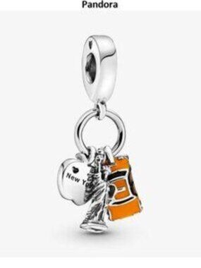 Pandora New York Charm with Statue of Liberty and Apple